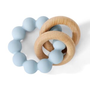 Organic Teething Toy - Silicone & Wood