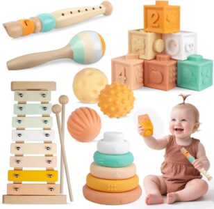 Montessori Wooden Musical Toys for Infants