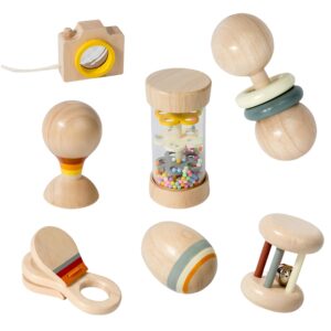 Organic Wooden Baby Toys Set