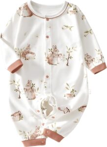 Organic Cotton Footless Sleepers 3-24 Months