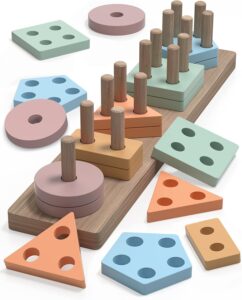 Montessori Shape Sorter Wooden Toy | 1 Stop Baby