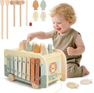 Vanplay Montessori Hammering Toy for Toddlers