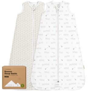 BumbleBear 2-Pack Organic Cotton Baby Sleep Sacks