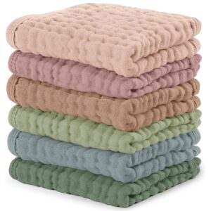Comfy Cubs Muslin Baby Washcloths - Soft & Gentle