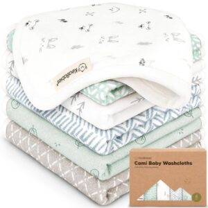 Organic Cotton Baby Washcloths 6-Pack