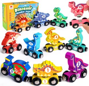 Wooden Dinosaur Train Set
