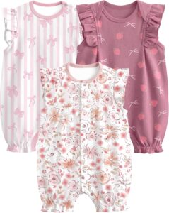 Yoofoss Baby Girl Organic Cotton Romper