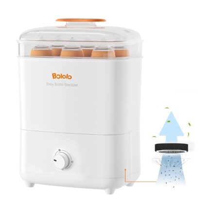 BOLOLO Baby Bottle and Pacifier Steam Sterilizer and Dryer with HEPA Filter