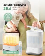HAUTURE 6-in-1 Baby Bottle Sterilizer and Dryer, 10-Bottle Capacity
