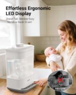 HAUTURE 6-in-1 Baby Bottle Sterilizer and Dryer, 10-Bottle Capacity