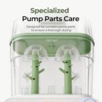 Momcozy 3-Layer Bottle Sterilizer and Dryer with HEPA Filter, Pump-Part Mode